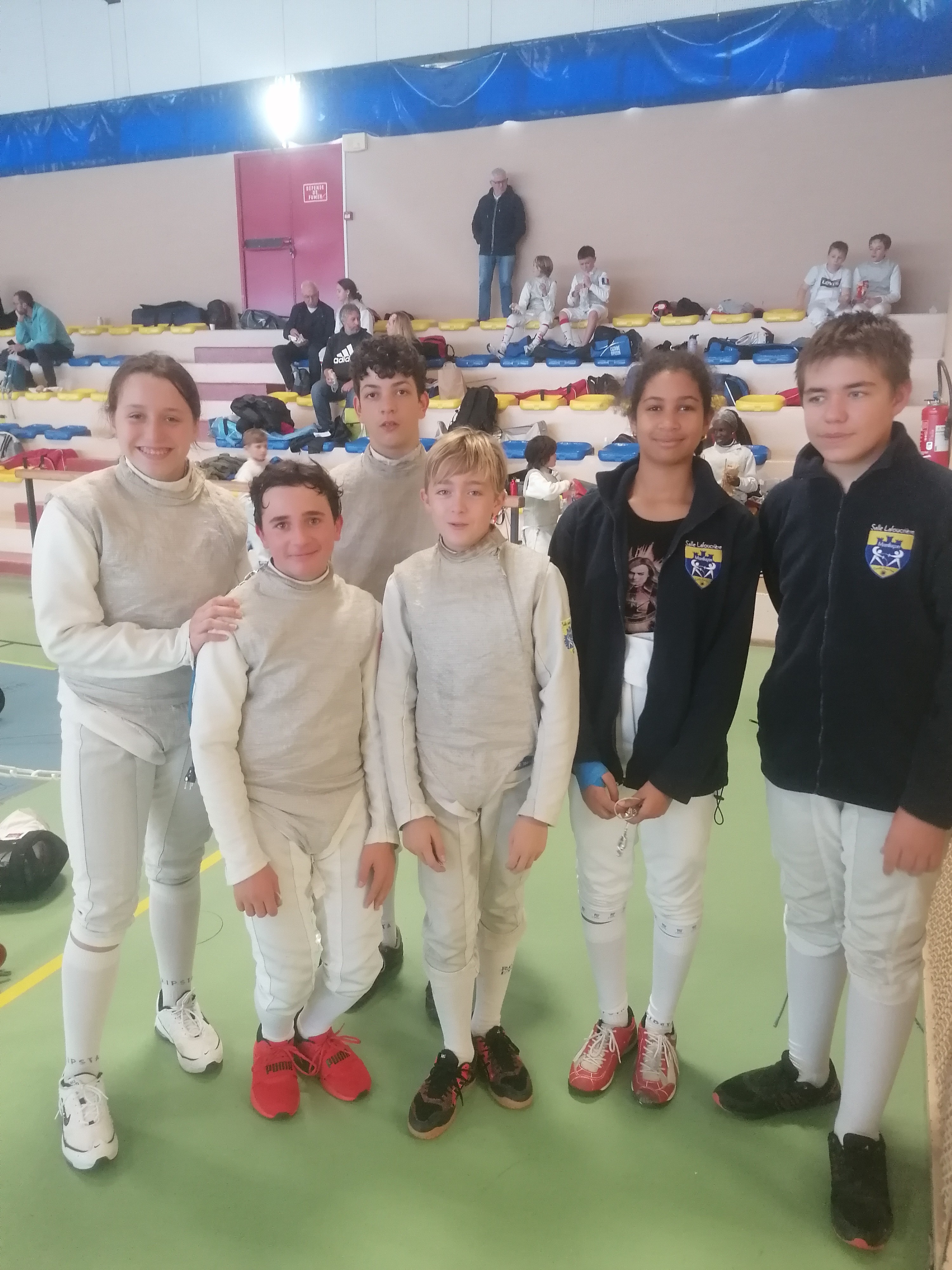 Les tireurs fleuretistes de la salle lafoucriere