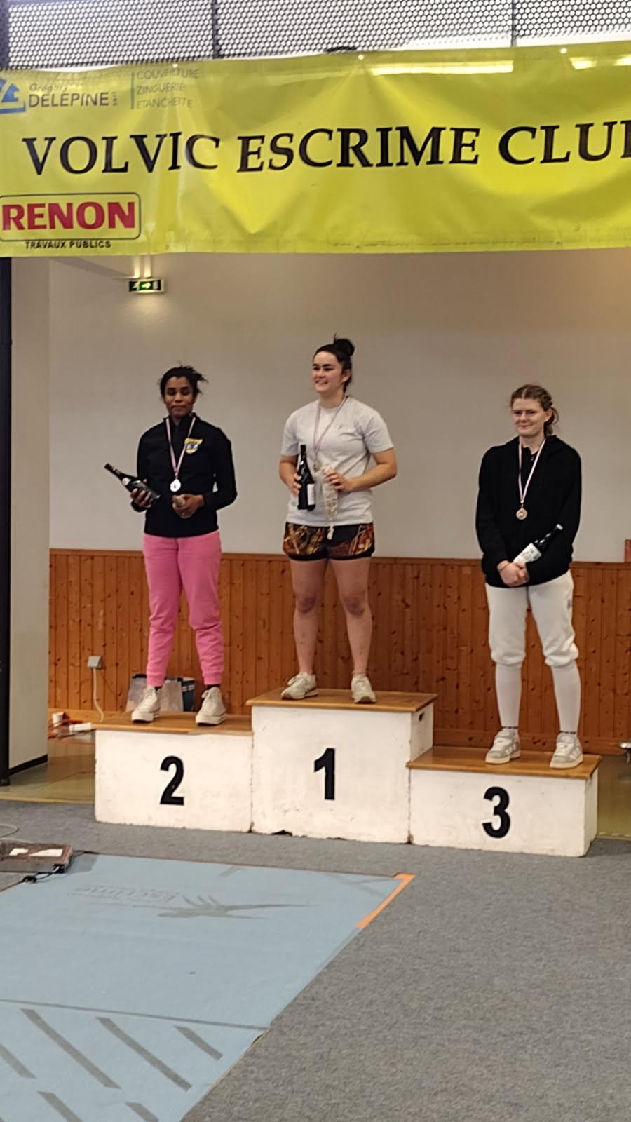 Photo poduim senior dames